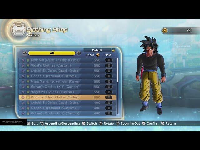 XENOVERSE 2 Star Coins outfitis and Auras