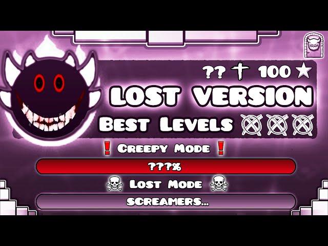 [CREEPY LEVELS] "THE BEST LOST LEVELS OF GEOMETRY DASH" !!!