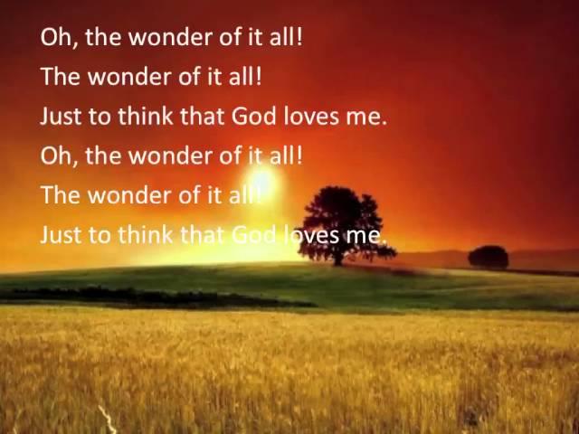 The Wonder of it All ~ George Beverley Shea ~ lyric video