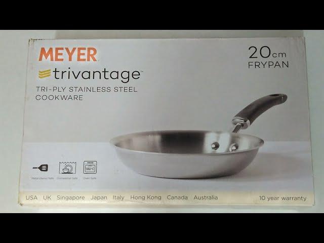 Unboxing Meyer Stainless steel Frypan |Meyer Trivantage Tri-Ply Stainless steel Cookware | 20 c.m.