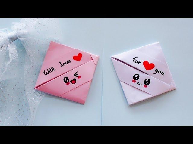 Easy Valentine's Origami Envelope | DIY Letter Folding Ideas | Easy origami Note Folding| Fun Crafts