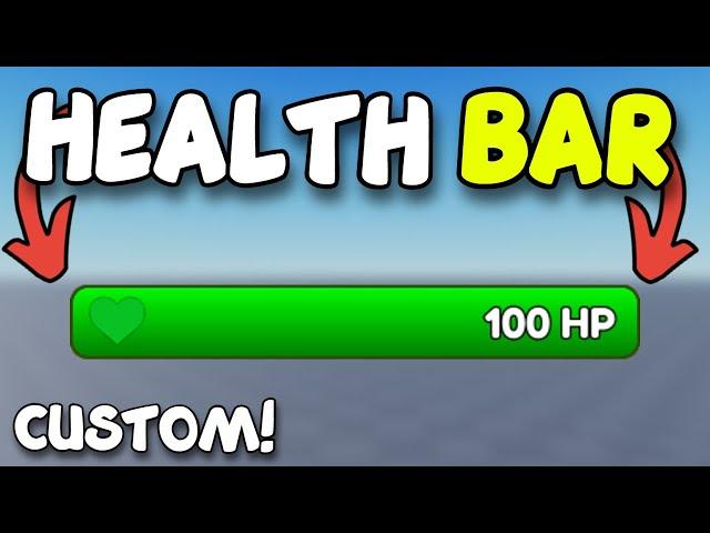 How to Make CUSTOM HEALTH BAR |  2024 Roblox Studio