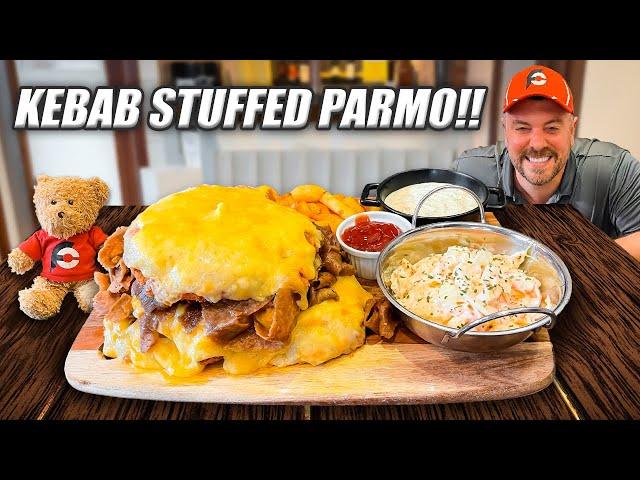 I Asked for Extra Again?? The Station’s Mighty Kebab Stuffed Chicken Parmo Challenge in Pickering!!