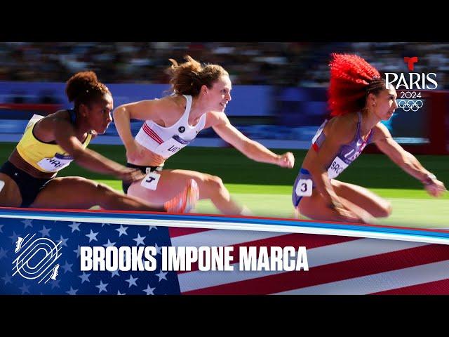 Taliyah Brooks de USA sella la mejor marca de la temporada en 100 m Vallas de Heptatlón | París 2024