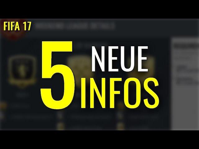 5 NEUE & INTERESSANTE DINGE ZU FIFA 17 !!! | Deutsch/German | FIFAllstars