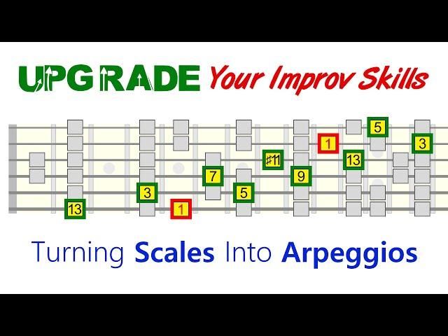 Upgrade Your Improv Skills With This Vertical Trick - Arpeggios From Scales