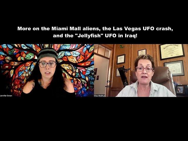 More on the Miami Mall aliens, the Las Vegas UFO crash, and the "Jellyfish" UFO in Iraq!