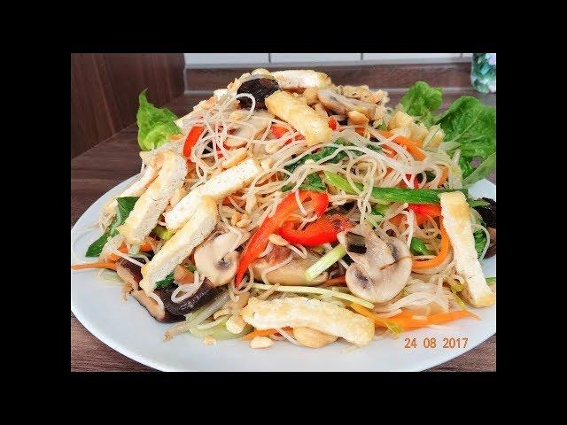 BÚN XÀO CHAY - BÚN GẠO XÀO - Bí quyết Xào Bún Gạo không bị nát, không bị dính chùm by Vành Khuyên