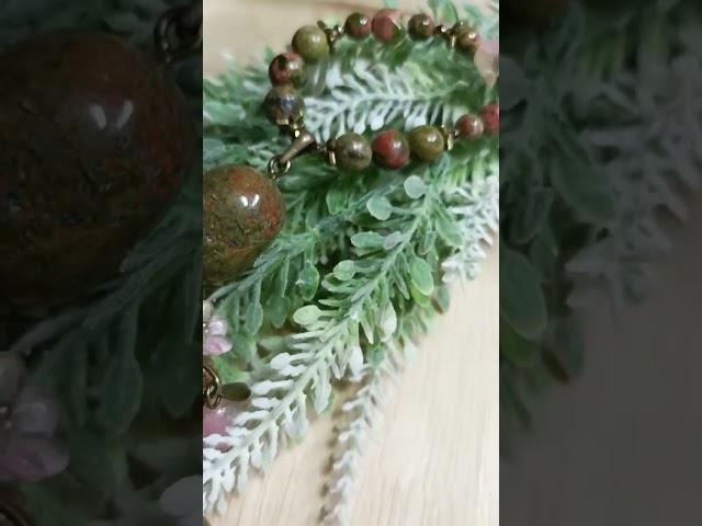  Сотуар из унакита #handmadedecoration #necklace #handmade