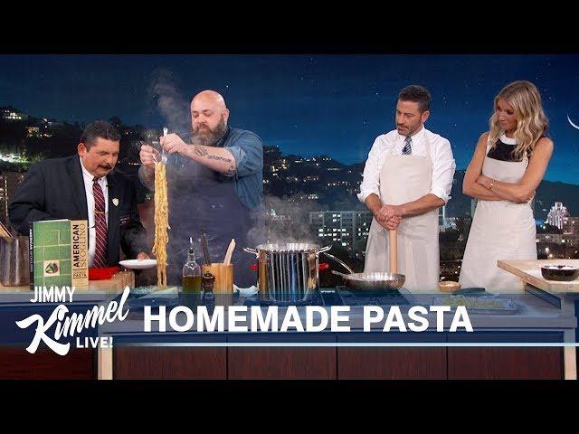 Chef Evan Funke Makes Tagliatelle Al Ragu with Jimmy Kimmel & Gwyneth Paltrow