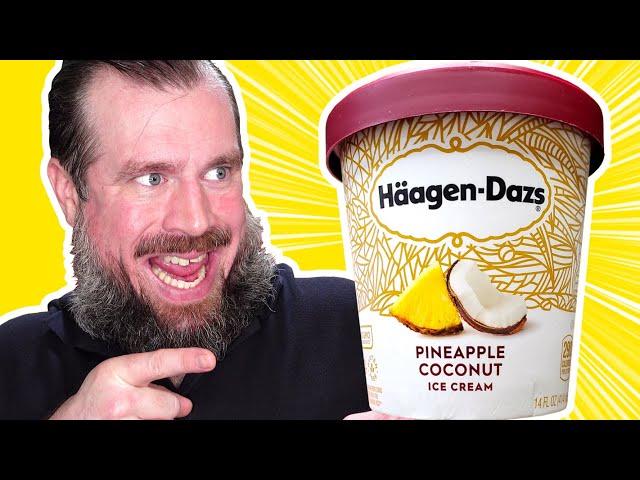 Haagen Dazs Pineapple Coconut Ice Cream | A "Tropical Island Voyage"