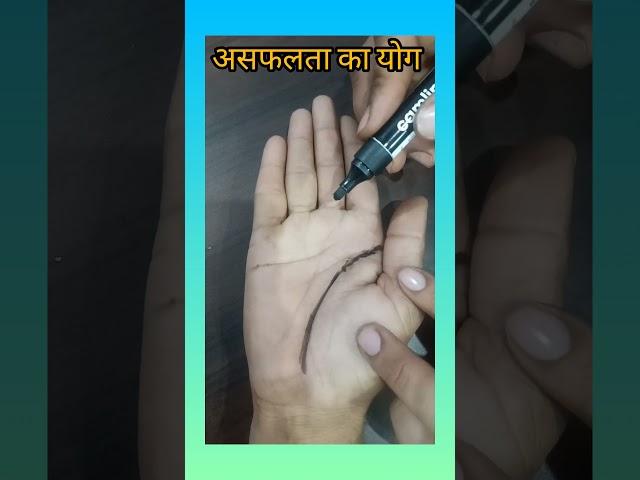 हस्त रेखा से जाने असफलता के योग! #astrologypost #astrology #hasthrekha #astrologypredictions #shorts