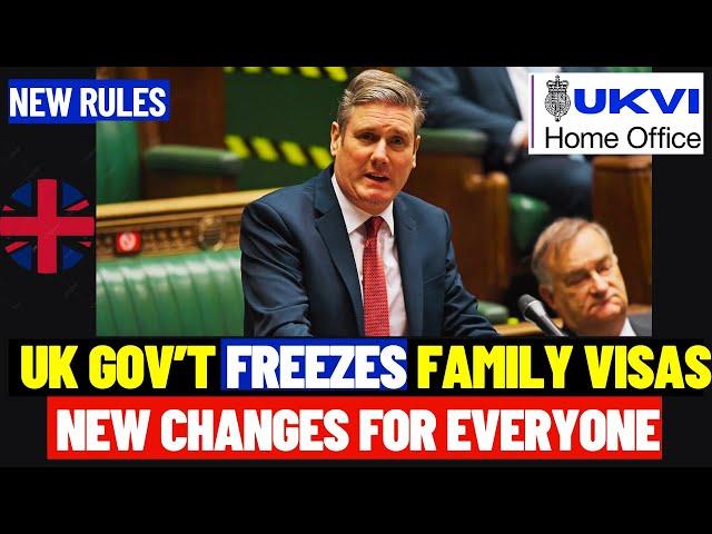 UK Government FREEZES Family Visa Salary Requirement! Game Changer!