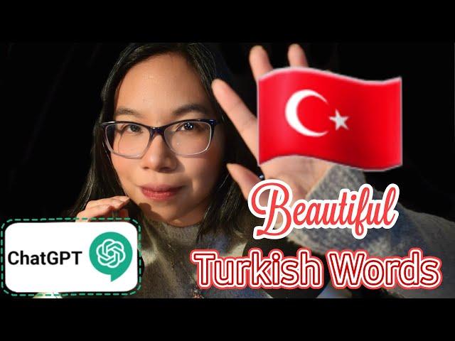 ASMR BEAUTIFUL TURKISH TRIGGER WORDS - Chosen by ChatGPT (Whispering, Hand Movements) ️