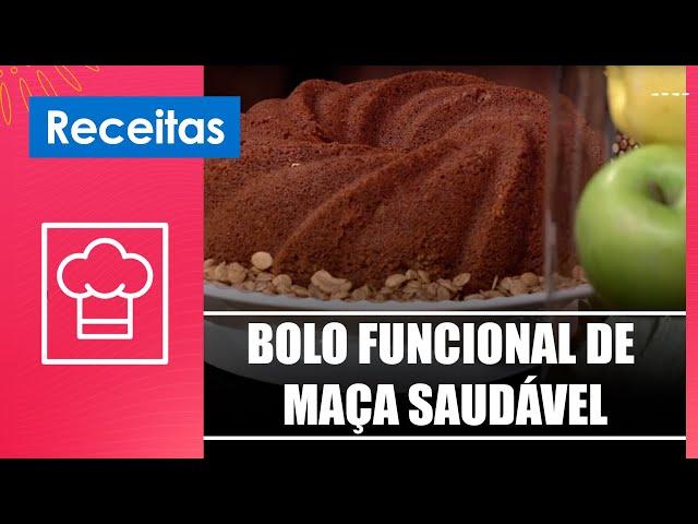 Aprenda a fazer bolo funcional de maça saudável com a nutricionista Clariana Colaço - 24/09/24