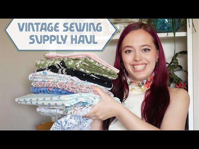 1940's and 1950's fabric and patterns | (Online) Vintage Sewing Supply Haul