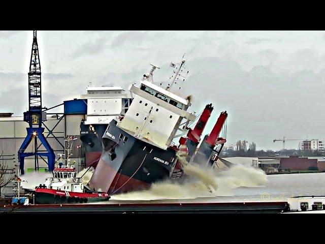 NORDANA SEA christening & launching  Taufe & Stapellauf Ferus Smit Leer tewaterlating