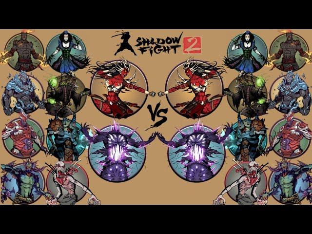 All Underworld BOSS vs All Underworld BOSS Shadow Fight 2