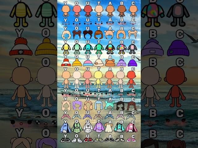 Toca boca cool look which is your favourite 🫰 #tocaboca #tocalifeworld #avatarworld