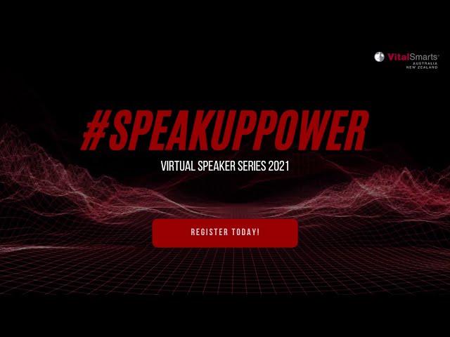 #SPEAKUPPOWER Virtual Speaker Series 2021