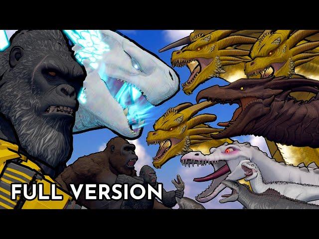 Kong and Shimo vs King Ghidorah | Animation (Full Version)