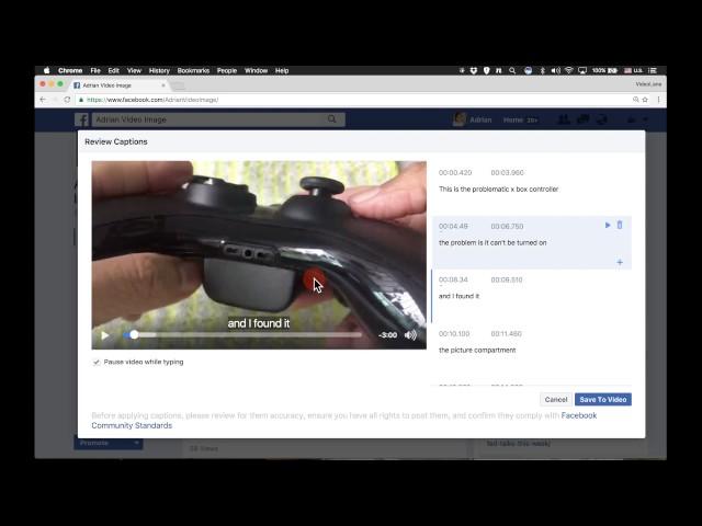 How to Add Facebook Video Subtitles aka Closed Captioning | VIDEOLANE