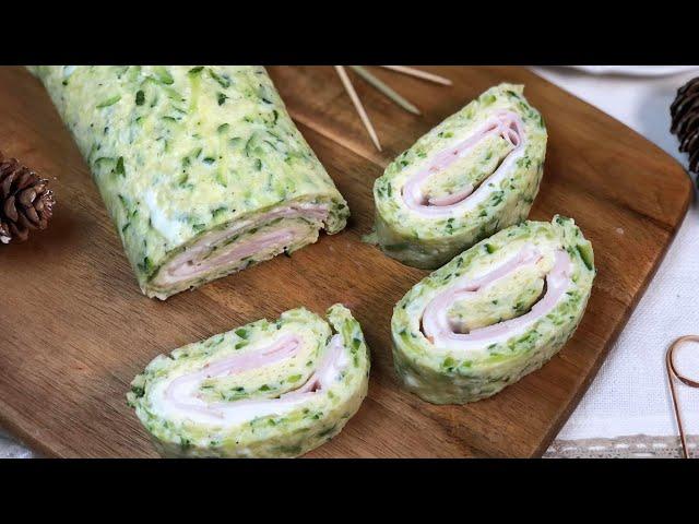 ROTOLO di ZUCCHINE FARCITO SENZA FRIGGERE LA RICETTA LIGHT CHE TUTTI AMANO , PIATTO FREDDO