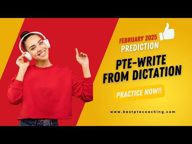 Write From Dictation  Practice | Prediction February | 2025 |