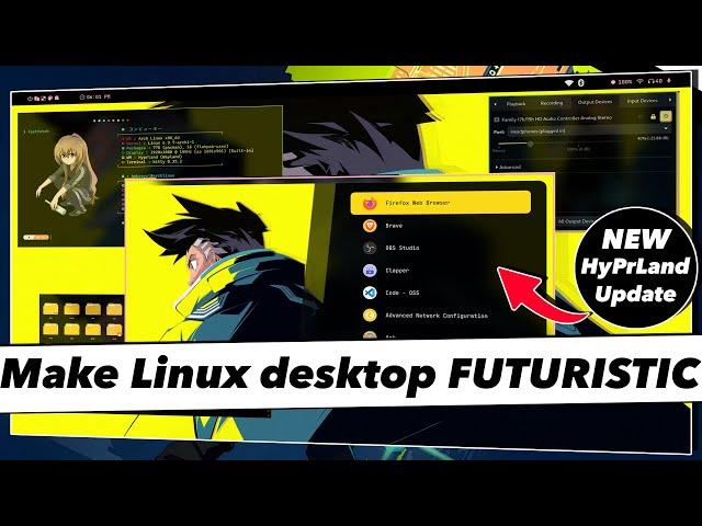 Mind Blowing ARCH LINUX HYPRLAND SETUP (NEW) // Make Your Linux Desktop Look Futuristic