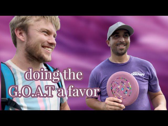 I gave Paul McBeth back his Discraft Luna in time for the NEW LONDON WORLD CHAMPIONSHIPS!!