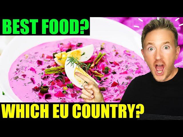 Vloggers REACT to Best EUROPEAN FOOD | 44 Countries ft. Mark Wiens +