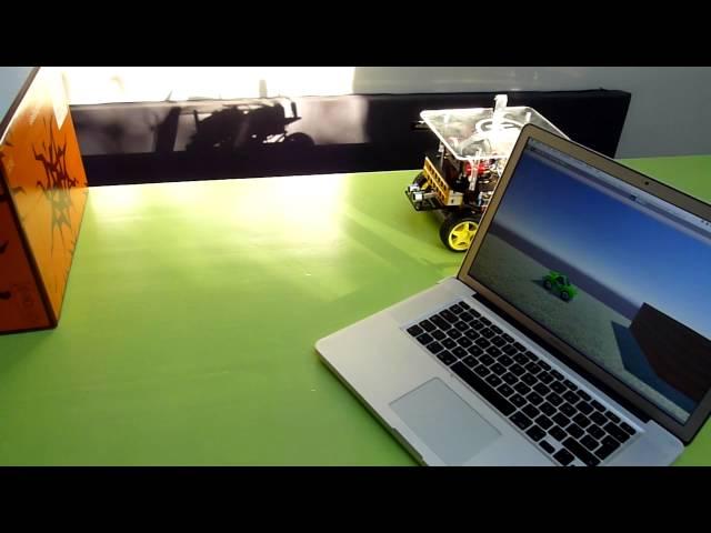 Robot controlled by Unity