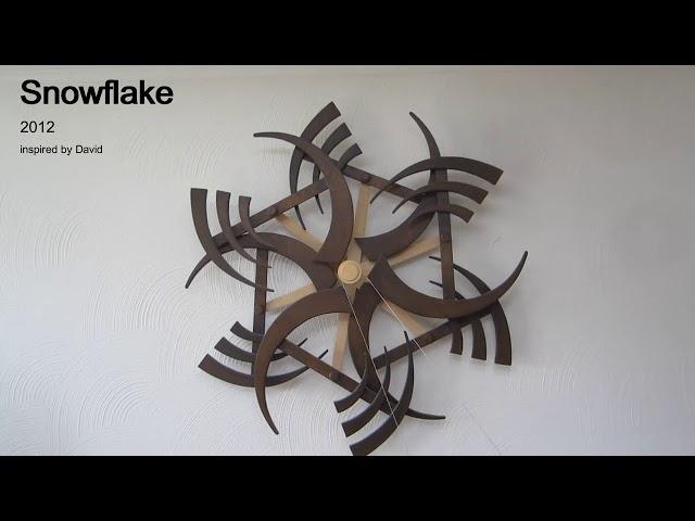 Snowflake - Kinetic sculpture by Peter verhaart