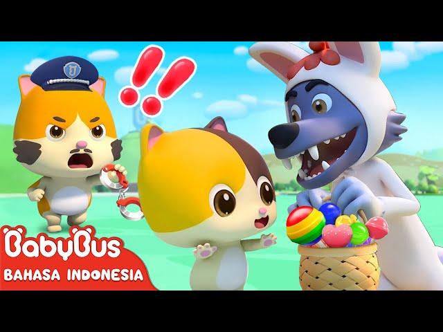 Jangan Makan Lolipop Dari Orang Asing, Anak Kecil | Pengetahuan Keamanan | BabyBus Bahasa Indonesia