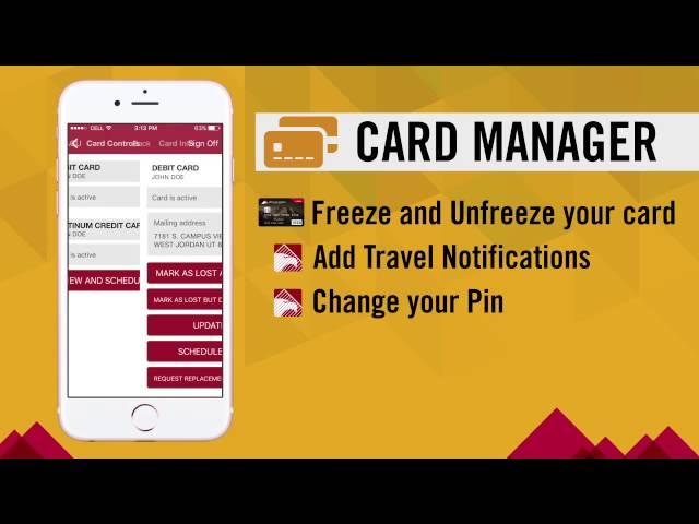 Mobile App - Card Manager | Mountain America Credit Union