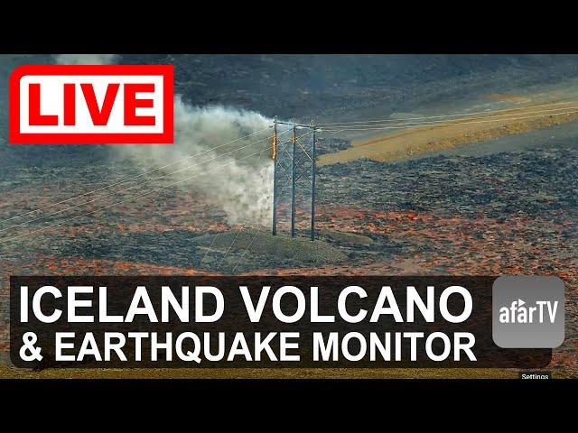  Live Now: 24/7 Iceland Volcanic Eruption Watch (Multi-cams)