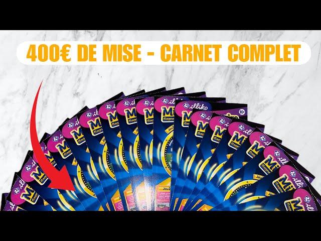 400€ DE MISE !!  CARNET DE MILLIONNAIRE 