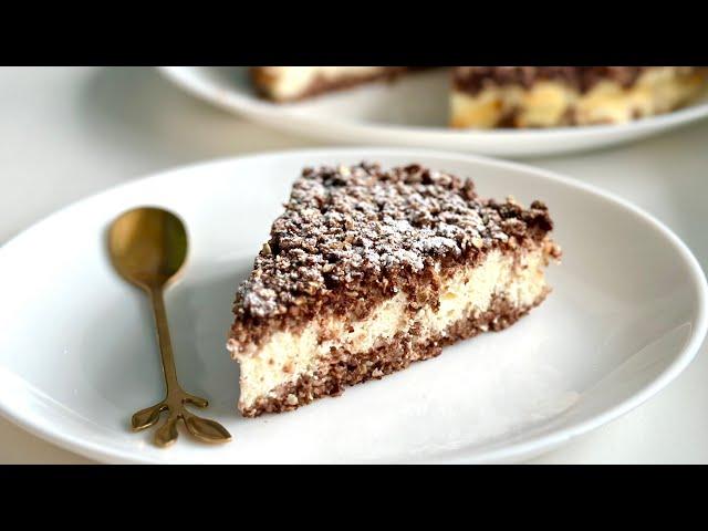 Dietary cottage cheese cake without flour and sugar! Very quick for tea