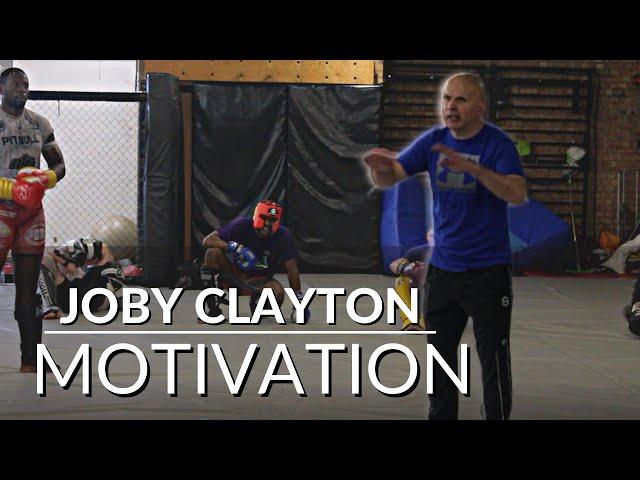 ANTHONY JOSHUA TRAINER JOBY CLAYTON PROVIDING SOME  MOTIVATION AT TEAM RENEGADE MMA GYM