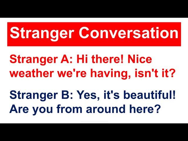 English Conversation Between Two Strangers || English Speaking  Practice || English Conversation ||