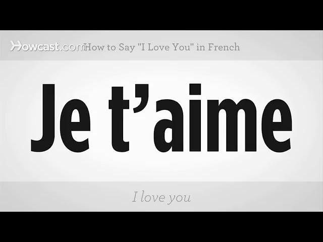 Jifunze kifaransa | How to I love you in French