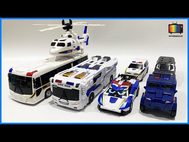 [대집합] 헬로카봇 메탈카드봇s k캅스 블루캅 트리니티 합체 모음 Hello Carbot MetalCardBotS Robot Combine