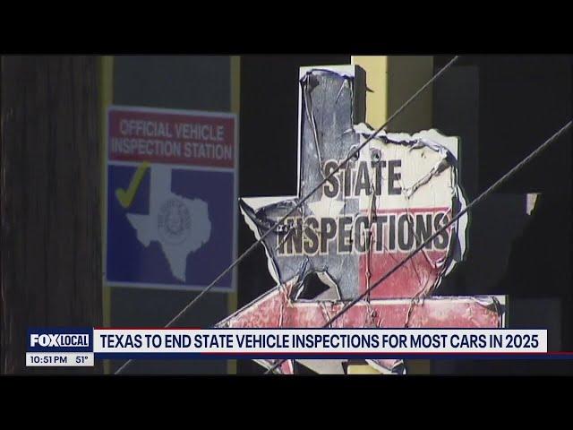 Texas won't require vehicle inspections starting Jan. 1