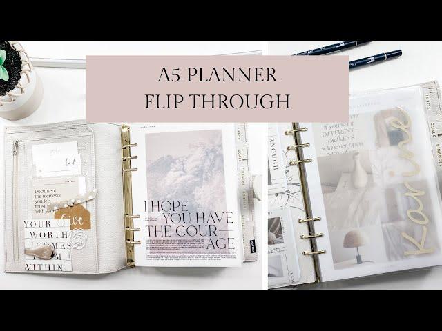 A5 ring Planner Flip Through | How I am using some of my inserts