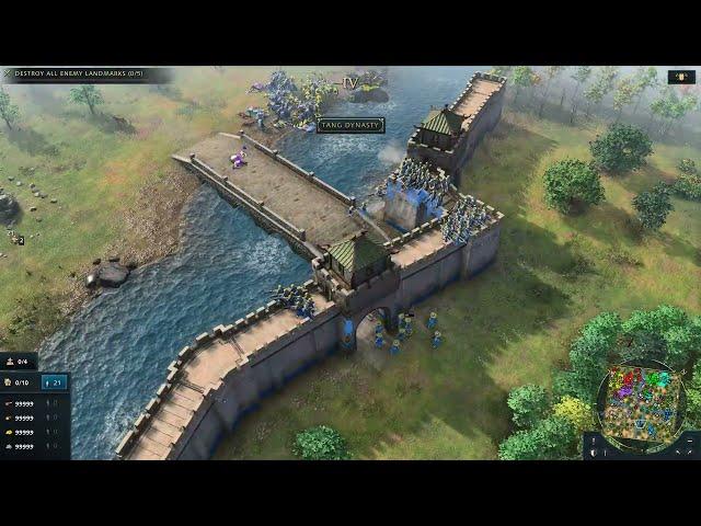 Age Of Empires 4 - Chinese Defense - Unlimited Population