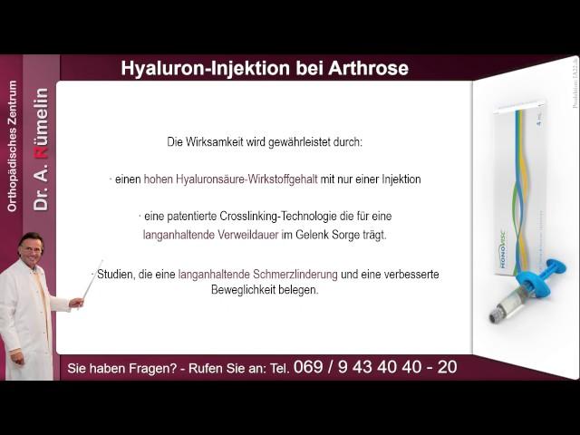 Hyaluron Injektion bei Arthrose - Orthopädisches Zentrum Frankfurt Dr Rümelin 03