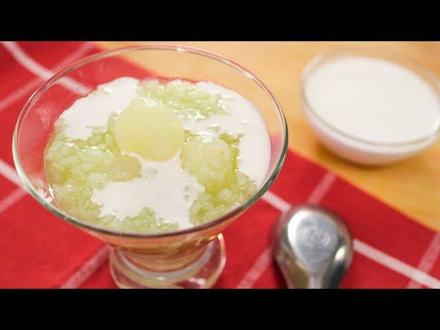 Coconut Rice Pudding w/ Longans ข้าวเหนียวเปียกลำไย | Thai Recipes