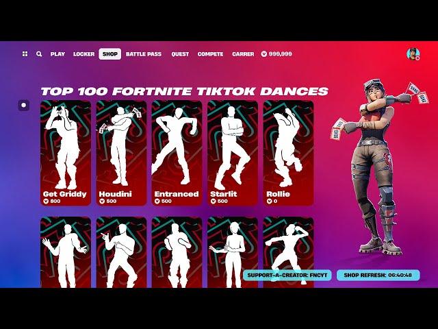 Top 100 Fortnite TikTok Dances & Icon Series Emotes