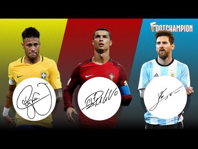 Famous Football Players Autographs  Best Footballers Signatures  Footchampion