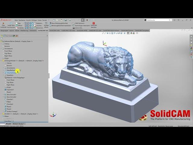 SolidCAM 2023   5xSim   neue Kippmethode   zur Referenzfläche